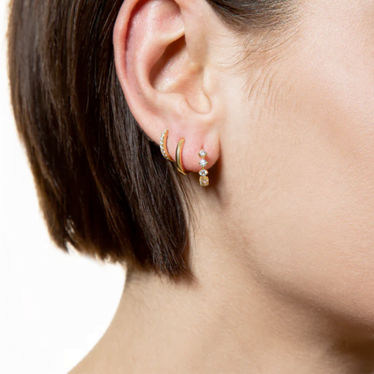 CREOLEN 925/- Sterlingsilber, 18k Vergoldung XS8662